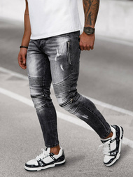 Spodnie jeansowe męskie czarne OZONEE NB/MP0007N