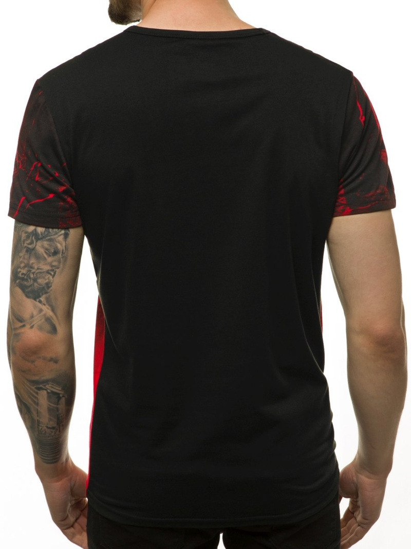 T-Shirt męski czerwony OZONEE JS/SS11108