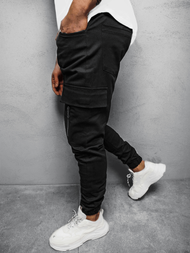 Штани чоловічі джоггери Чорнi OZONEE O/11104