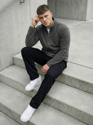 Bluza męska rozpinana grafitowa OZONEE JS/HH016/5