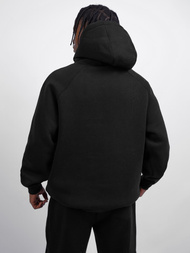 Bluza z kapturem oversize czarna OZONEE O/SWE23040