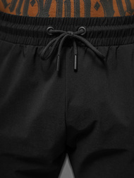 Spodnie męskie chino joggery czarne OZONEE O/PS5520