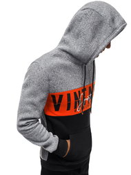 Bluza z kapturem męska szara OZONEE JS/KS1911Z