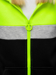 Bluza rozpinana damska zielona OZONEE JS/KSW3009