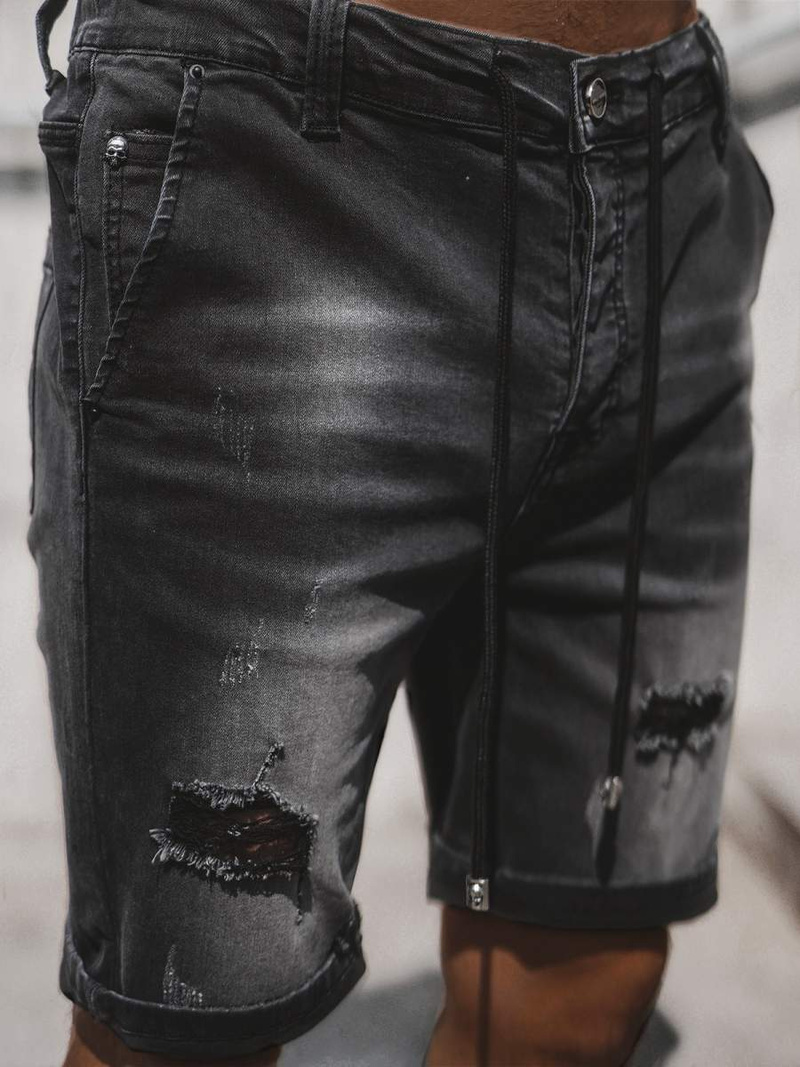 Чоловічі шорти Джинси Графітові OZONEE NB/MP0036G/1Z