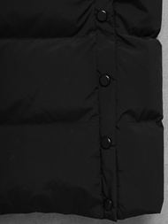 Kurtka zimowa damska długa pikowana czarna OZONEE JS/5M3233/392Z