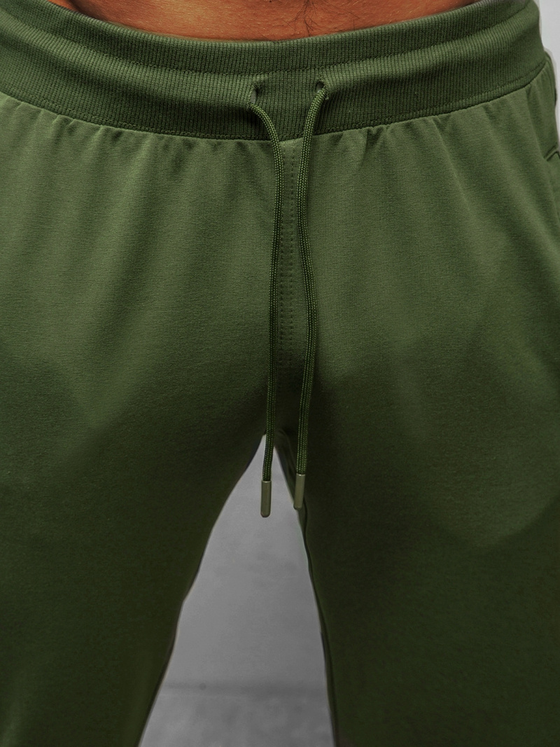 Spodnie dresowe męskie khaki b/18203022