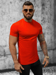 T-shirt męski slim fit czerwony OZONEE NB/MT3001