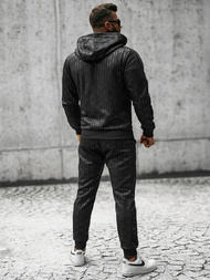 Komplet dresowy męski czarny OZONEE O/3A75