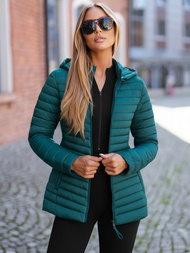 Kurtka damska pikowana morska OZONEE JS/11Z8228