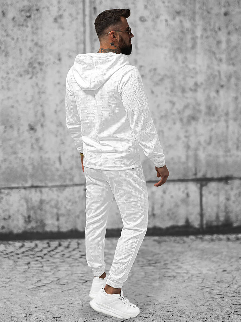 Komplet dresowy męski biały OZONEE O/3A162