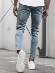 Spodnie jeansowe męskie jasno-niebieskie OZONEE DR/K139/22