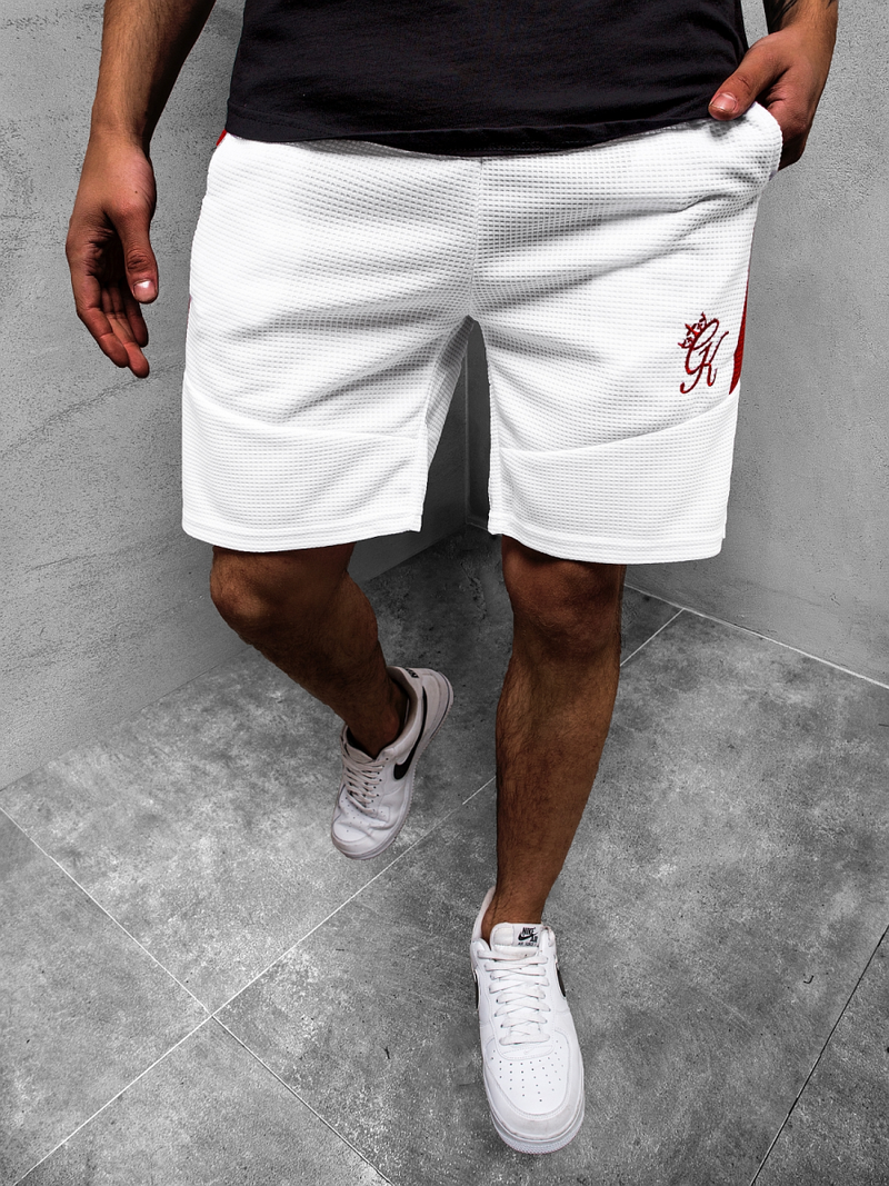 Spodenki dresowe męskie białe OZONEE JS/KS2519Z