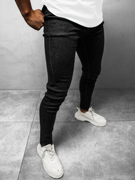 Spodnie jeansowe męskie czarne OZONEE DP/591Z