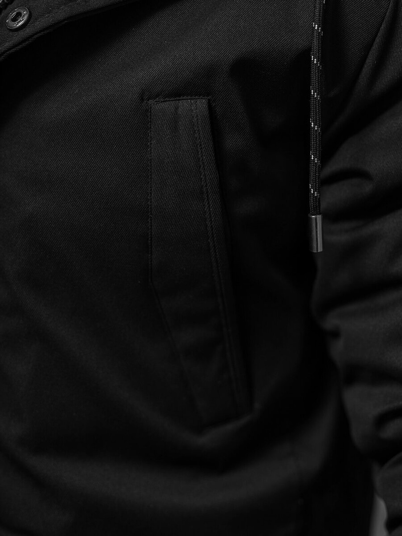 Kurtka zimowa męska czarna OZONEE JS/5M120/392