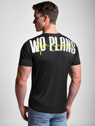 T-shirt męski czarny OZONEE O/T1277/3Z