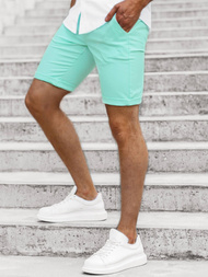 Шорти джинові чоловічі м’ятні OZONEE DJ/1013