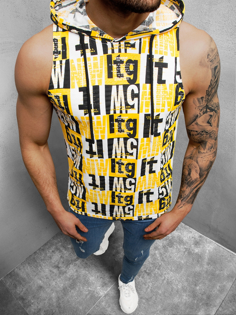 Майка чоловіча Чорно-Жовта OZONEE O/BL310Z