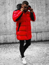 Kurtka męska zimowa czerwona OZONEE O/M800Z