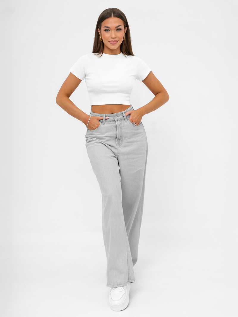 T-shirt damski biały OZONEE JS/96T666/1