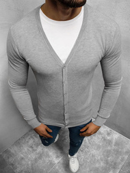 Sweter męski kardigan szary OZONEE TMK/YY06/3Z