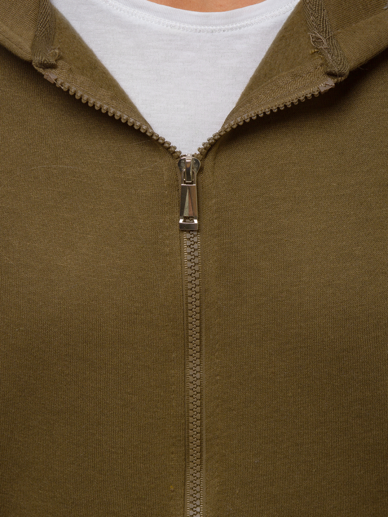 Bluza damska rozpinana z kapturem brązowa OZONEE JS/W03Z