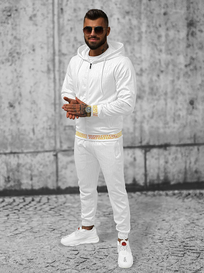 Komplet dresowy męski biały OZONEE O/3A161