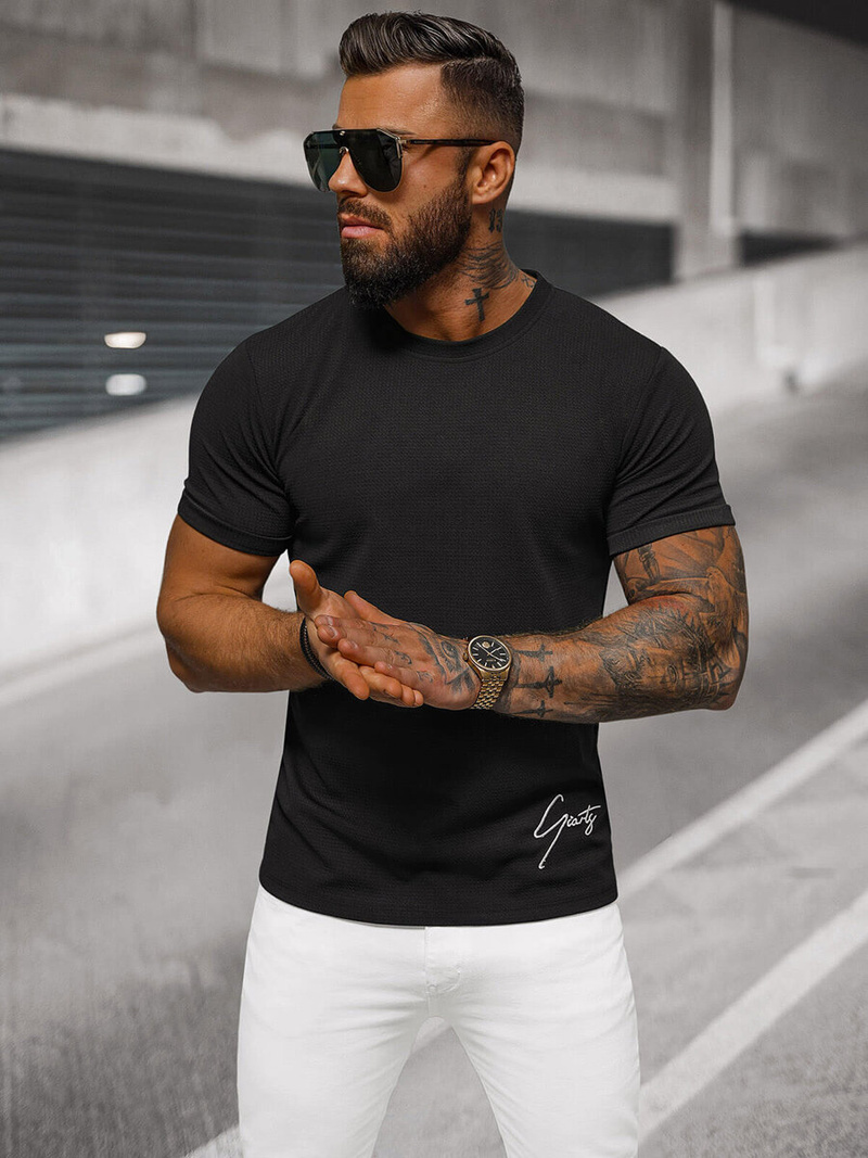 Футболка Чоловіча Чорна OZONEE O/L1192