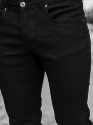 Spodnie męskie jeans czarne OZONEE O/4371/1