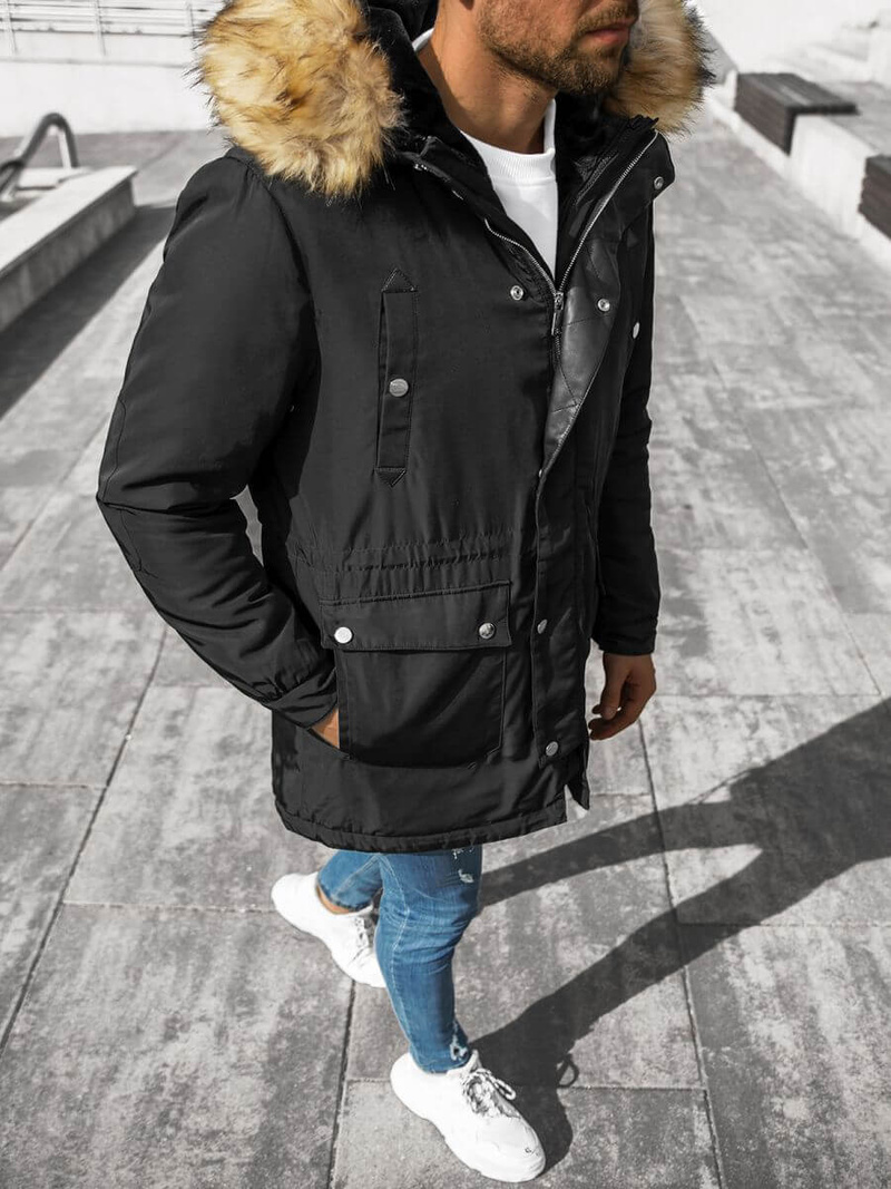 Kurtka męska czarna OZONEE O/88655Z