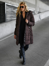 Куртка жіноча шоколад OZONEE JS/16M9302/158