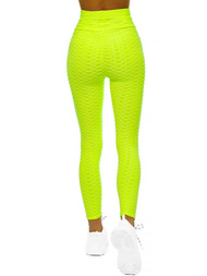 Legginsy damskie żółto-neonowe OZONEE JS/YW88024/26