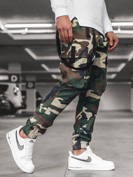 Штани чоловічі джоггери Камуфляжно-Зелені OZONEE O/11106