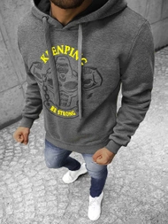 Толстовка чоловіча Графітова OZONEE JS/Y10068