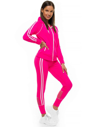 Komplet sportowy dwuczęściowy damski różowy OZONEE JS/HD070/51