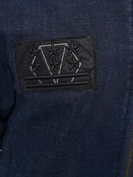 Kurtka męska jeansowa granatowa OZONEE NB/MJ509B