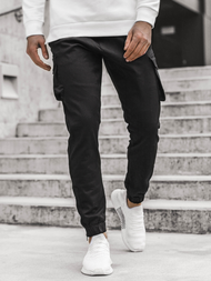 Штани чоловічі джоггери Чорнi OZONEE A/705