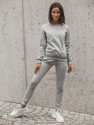 Komplet dresowy dwuczęściowy damski szary OZONEE JS/68C20383/2