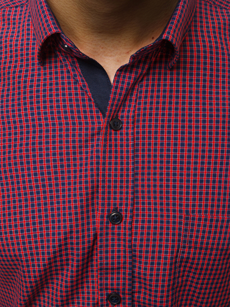 Сорочка чоловіча Червона OZONEE B/K60