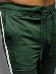 Spodnie męskie chino materiałowe khaki OZONEE DJ/5529