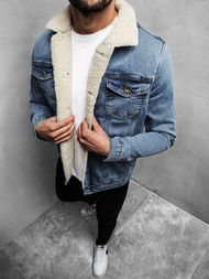 Куртка чоловіча джинсова Яскраво-Синя OZONEE BN/5941Z