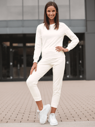 Жіночий спортивний костюм з двох частин Кремова OZONEE O/MB2037/21