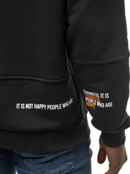 Bluza męska oversize czarna OZONEE B/21402008