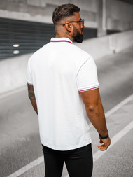 Koszulka męska polo biała OZONEE O/DA758