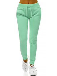 Spodnie dresowe damskie miętowe OZONEE JS/CK01/39