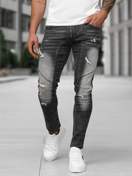 Spodnie jeansowe męskie czarne OZONEE NB/MP0045NZ