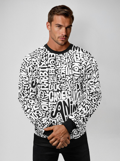 Bluza męska biała OZONEE JS/8B1131/1Z