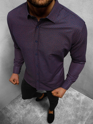 Чоловіча сорочка Ультрамаринова OZONEE O/4022