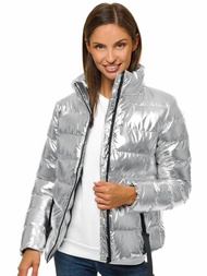 Куртка жіноча срібляста OZONEE JS/M23061/6