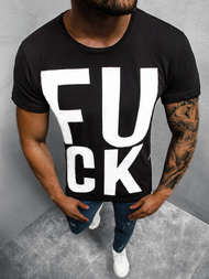 T-Shirt męski czarny OZONEE O/1267Z